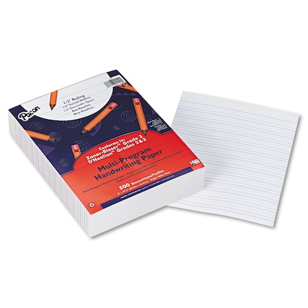 Pacon Paper, Handwriting, White, PK500 2422